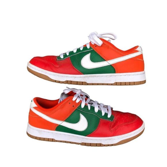 RARE 2021 Nike Dunk Low By You 'Christmas Green' Size 10 - Picture 2 of 14